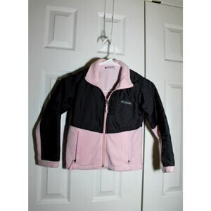 Columbia Youth Girls Benton Springs Overlay Fleece Jacket sz XS (6-7)